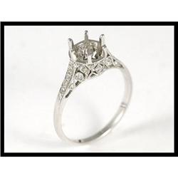 18K White Gold Ring Mounting #1886866