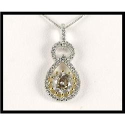 Gorgeous 2 Tone Diamond Pendant #1886884