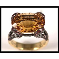 Extraordinary 18K Yellow Gold Citrine, Orange #1886888