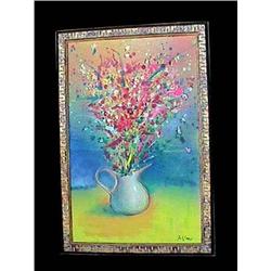 Impressionist Floral Still Life Oil Painting #1887156