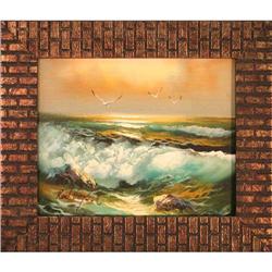 "Seascape at Dusk" by Roal English - seascape #1898185