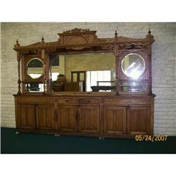 American Victorian Oak Back Bar #1898839