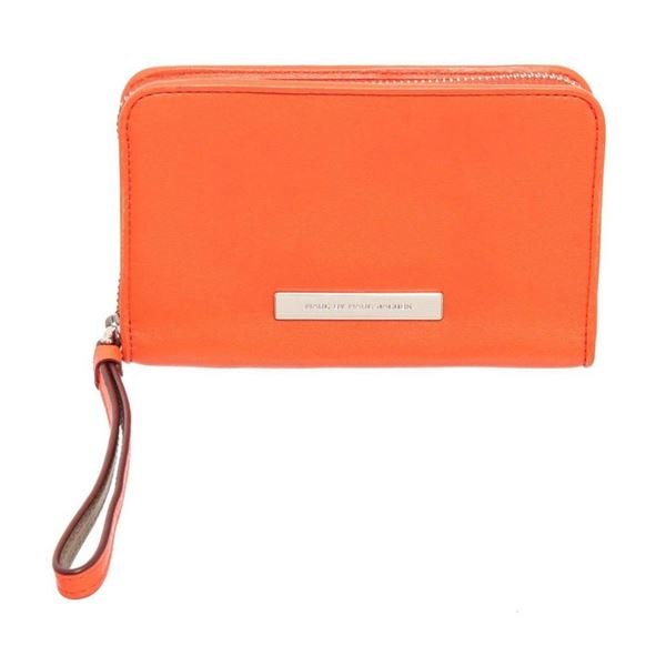 Marc By Marc Jacobs Orange Leather Classic Q Wristlet