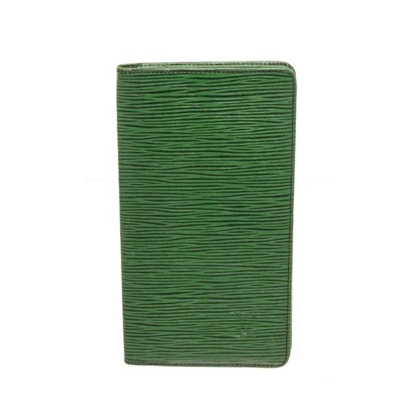 Louis Vuitton Green Epi Leather Long Card Wallet