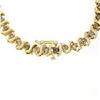 Image 5 : 10K Yellow Gold 1.80 ctw 7.75" Round Brilliant Diamond "S" Link Tennis Bracelet
