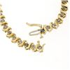 Image 6 : 10K Yellow Gold 1.80 ctw 7.75" Round Brilliant Diamond "S" Link Tennis Bracelet
