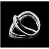 Image 3 : 0.65 ctw Diamond Ring - 14KT White Gold