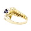 Image 3 : 2.03 ctw Blue Sapphire And Diamond Ring - 14KT Yellow Gold