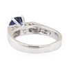 Image 3 : 2.42 ctw Sapphire and Diamond Ring - 14KT White Gold