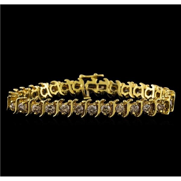 4.85 ctw Diamond Bracelet - 14KT Yellow Gold