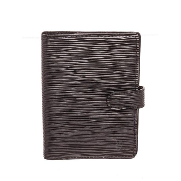 Louis Vuitton Black Monogram Agenda PM Wallet