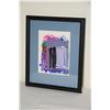 Image 1 : HARRY TSUCHIDANA ACRYLIC  ABSTRACT; SIGNED (FRAMED 7.5" X 9")