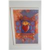 Image 2 : HARINANI ORME MIXED MEDIA, "HEART IN A BOX"; SIGNED (FRAMED 16 3/4" X 20 3/4")