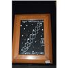 Image 1 : MIX MEDIA, "SEVEN LIGHT YEARS FROM SPACE TRAVEL MADE EASY NOV. 2016" (FRAMED 7 1/2" X 9 1/2")