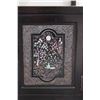 Image 2 : KOREAN BLACK LACQUER DISPLAY SHELF W/MOTHER OF PEARL INLAY (18" W X 67" H)