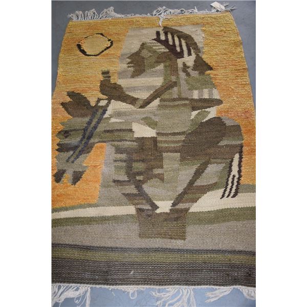 SOUTH AMERICAN WOOL CARPET (42" X 64")