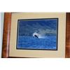 Image 2 : P. ALOI PHOTO, "WHALE BREACHING"; SIGNED (KOA FRAMED 12.5" X 10.5")