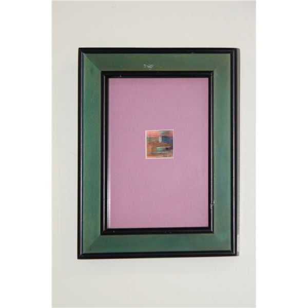 MINIATURE PRINT; SIGNED (FRAMED 7 1/4" X 9 1/4")