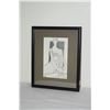 Image 1 : HARRY TSUCHIDANA PENCIL W/LIGHT WASH DRAWING, "MODEL"; SIGNED (8.5" X 10.5")