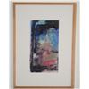 Image 1 : JOHN YOUNG INK & PASTEL, "ABSTRACT"; UNSIGNED (FRAMED 14.5" X 19.5")