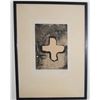Image 1 : ANTONIO TAPIAZE INTAGLIO PRINT ON PAPER; SIGNED 44/75 (FRAMED 18" X 24")
