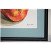 Image 2 : SOYUN YIM WATERCOLOR, "APPLE CUT INTO 3RDS"; SIGNED (FRAMED 9" X 11 1/4")