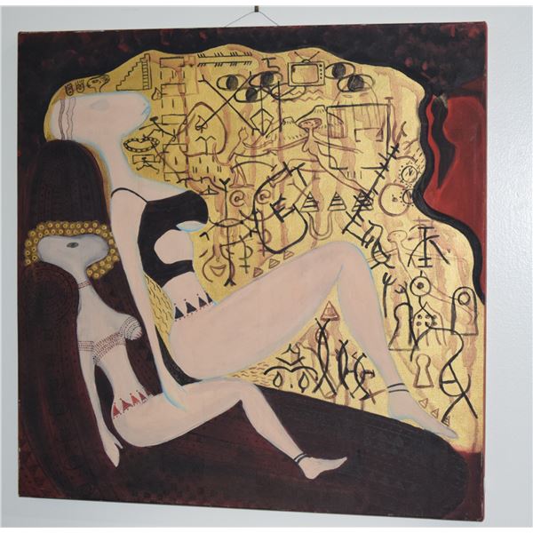 SAKAE SAKAMOTO ACRYLIC, "SLEEP & DREAM" (UNFRAMED 24" X 24")