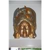 Image 2 : CARVED GILT WOOD MASKS (14" TO 22") (3 PCS)