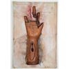 Image 1 : MULTI MEDIA SCULPTURE, "FINGERS MISSING" (14 1/2" X 20 1/2" X 3 1/2")