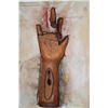 Image 2 : MULTI MEDIA SCULPTURE, "FINGERS MISSING" (14 1/2" X 20 1/2" X 3 1/2")