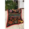 Image 1 : VINTAGE TIBETAN POLYCHROME WOOL SADDLE BLANKET (54" X 29.5")