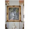Image 1 : OIL ON CANVAS, "FOREST PATH"; UNSIGNED (GILT FRAMED 27"  X 30 1/2")