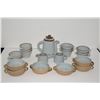 Image 1 : GABRIEL CALIFORNIA POTTERY TEA SET & BOWLS (20 PCS)