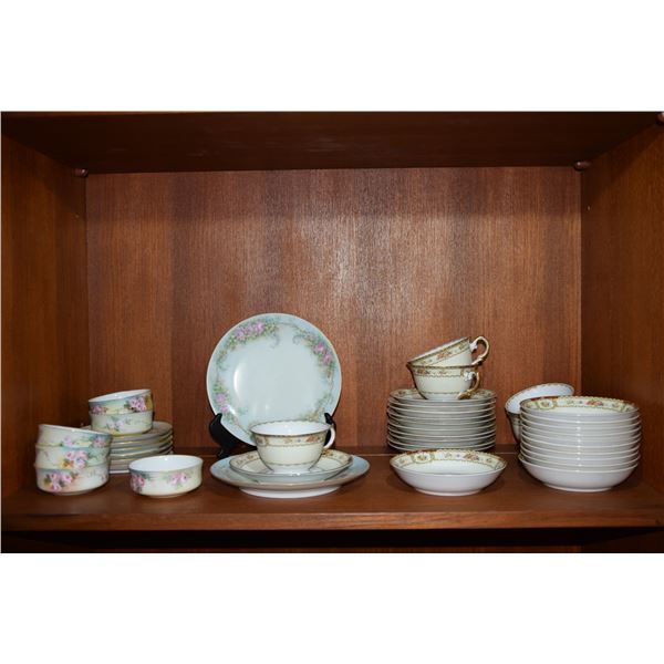 ASSORTED CHINA PLATES, BOWLS & TEA CUPS (40 PCS)