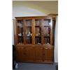 Image 1 : GLASS DISPLAY HUTCH W/CABINETS