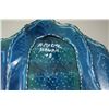 Image 2 : BERNIE MORIAZ CORRUGATED METAL & ACRYLIC ALOHA SHIRT SCULPTURE W/TURTLE MOTIF; SIGNED (25" X 27.5")