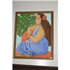 Image 1 : KIYOKO SULT OIL ON CANVAS, "HAWAIIAN GIRL"; SIGNED (FRAMED 16" X 20")