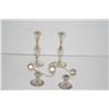 Image 1 : STERLING CANDLE HOLDERS (5 PCS)