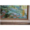 Image 2 : LAU CHUN OIL ON CANVAS; "GARDEN SCENE"; SIGNED (FRAMED 48" X 38")