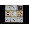 Image 1 : BIRTHSTONE/GEMSTONE EARRINGS (9 BOXES)