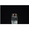 Image 1 : PLATINUM DIAMOND & GARNET RING