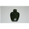 Image 2 : GREEN NEPHRITE SNUFF BOTTLE W/STAND