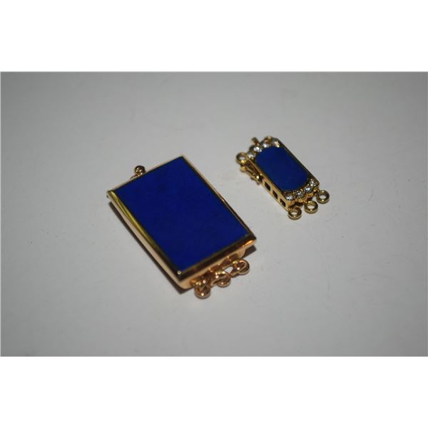 14K LAPIS JEWELRY CLASP (8 GRAMS TW) (2 PCS)