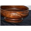 Image 2 : ANTIQUE KOA PEDESTAL BOWL, "ALOHA HAWAII" (14" W X 6.5" H X 13.5" D) (DOES NOT INCLUDE LEI)