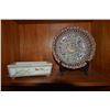 Image 1 : PORCELAIN FAMILLE ROSE BOWL & PLATTER (2 PCS) (DOES NOT INCLUDE STAND)