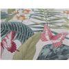 Image 8 : Henry Link Woven Rattan Ottoman w/ Tropical Print Cushion 32"x24"x18"H