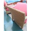 Image 8 : Two Synthetic Woven Chairs w/ Matching Ottomans, Red Cushions 32"W x 28"D x 34" Back Ht.