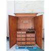 Image 8 : Tommy Bahama Louvered Slat Front Armoire (50" W x 26" D x 76" H without feet), Feet are 6" Tall