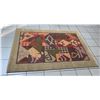 Image 2 : Indich Collection "Hawaiian Rugs" Wool Area Rug, Petroglyph Motif 48" x 71"