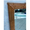 Image 2 : Large Rattan-Look Mirror, Composite Material 31.5" x 48"